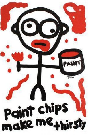 Paint Chips Make Me Thirsty Limited Edition Print - Todd Goldman