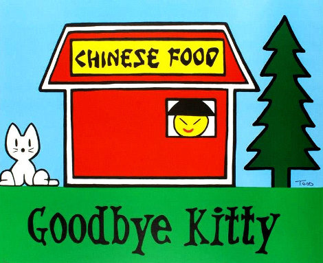 Goodbye Kitty Limited Edition Print - Todd Goldman