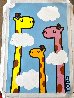 Giraffes 36x24 Original Painting by Todd Goldman - 1