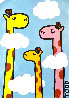 Giraffes 36x24 Original Painting by Todd Goldman - 0