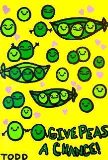 Give Peas a Chance 36x24 Original Painting - Todd Goldman Give Peas a Chance 36x24 Original Painting - Todd Goldman