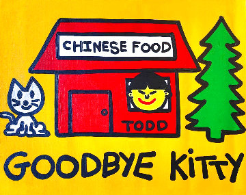 Goodbye Chinese Food 24x30 Original Painting - Todd Goldman Goodbye Chinese Food 24x30 Original Painting - Todd Goldman