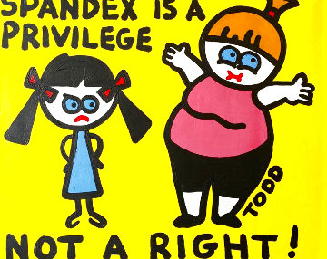 Spandex 24x30 Original Painting - Todd Goldman Spandex 24x30 Original Painting - Todd Goldman