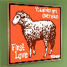 Sheep First Love 2008 34x34 Original Painting by Todd Goldman - 1