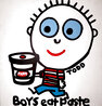 Boys Eat Paste 2007 36x36 Acrylic on Canvas Original Painting by Todd Goldman - 0