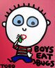 Boys Eat Bugs 2007 30x24 Acrylic on Canvas Original Painting by Todd Goldman - 0