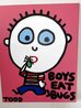 Boys Eat Bugs 2007 30x24 Acrylic on Canvas Original Painting by Todd Goldman - 1