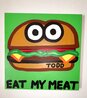 Eat My Meat 2007 24x24 Acrylic on Canvas Original Painting by Todd Goldman - 1