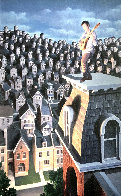 Performer And His Public 31x25 Limited Edition Print by Rob Gonsalves - 0 Performer And His Public 31x25 Limited Edition Print by Rob Gonsalves - 0