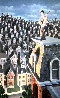 Performer And His Public 31x25 Limited Edition Print by Rob Gonsalves - 0 Performer And His Public 31x25 Limited Edition Print by Rob Gonsalves - 0