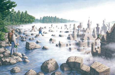 Stepping Stones Limited Edition Print - Rob Gonsalves