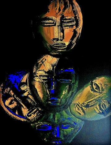 Untitled Mask Portrait PP 2016 Limited Edition Print - Salvador Gonzales Escalona