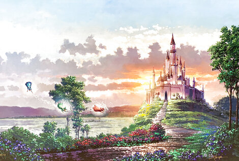 Blessings For a Princess 2013 - Framed Embellished Giclee on Canvas Limited Edition Print - Rodel Gonzalez