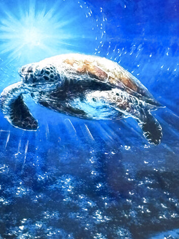 Underwater Majesty 2023 - Framed Caldograph on Wood Limited Edition Print - Rodel Gonzalez