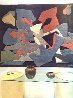 Collage Wool Tapestry IV 60x66 Huge Tapestry by Robert Goodnough - 1
