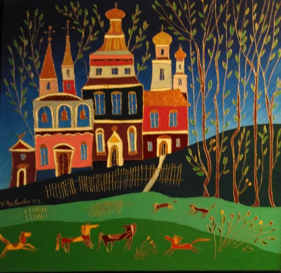 Autumn in St. Petersburg 1992 35x24 Original Painting by Yuri Gorbachev Autumn in St. Petersburg 1992 35x24 Original Painting by Yuri Gorbachev