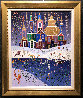 Winter With Violet sky 36x30 1996 Original Painting by Yuri Gorbachev - 1