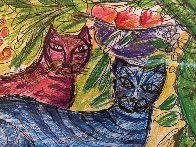 Of a Cat 1996 12x15 Embellished Works on Paper (not prints) by Yuri Gorbachev - 4 Of a Cat 1996 12x15 Embellished Works on Paper (not prints) by Yuri Gorbachev - 4