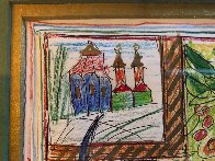 Of a Cat 1996 12x15 Embellished Works on Paper (not prints) by Yuri Gorbachev - 5 Of a Cat 1996 12x15 Embellished Works on Paper (not prints) by Yuri Gorbachev - 5