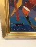 Girl With Dog 1991 32x25 Original Painting by Yuri Gorbachev - 3