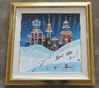 Winter Sleigh Ride 1994/33x33 Original Painting by Yuri Gorbachev - 1 Winter Sleigh Ride 1994/33x33 Original Painting by Yuri Gorbachev - 1