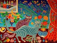 Two Cats PP Limited Edition Print by Yuri Gorbachev - 1 Two Cats PP Limited Edition Print by Yuri Gorbachev - 1