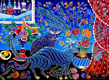 Two Cats PP Limited Edition Print - Yuri Gorbachev Two Cats PP Limited Edition Print - Yuri Gorbachev