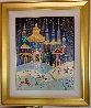 Winter Holiday in My City 1999 40x30 - Huge Original Painting by Yuri Gorbachev - 1