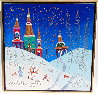 Moonlight Cathedrals 32x32 - Russia Original Painting by Yuri Gorbachev - 1