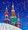Moonlight Cathedrals 32x32 - Russia Original Painting by Yuri Gorbachev - 2