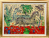 Two Zebras 1999 33x45 - Huge Original Painting by Yuri Gorbachev - 1