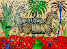 Two Zebras 1999 33x45 - Huge Original Painting by Yuri Gorbachev - 0