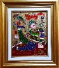 Jester with Cat and Parrot 10x8 1997 Original Painting by Yuri Gorbachev - 2