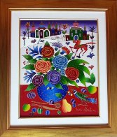 Still Life with Roses, Bird, Fruit Near Window in Winter 2010 20x16 Original Painting by Yuri Gorbachev - 1 Still Life with Roses, Bird, Fruit Near Window in Winter 2010 20x16 Original Painting by Yuri Gorbachev - 1