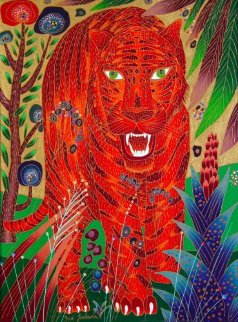 Asian Tiger 2001 40x30 Original Painting - Yuri Gorbachev Asian Tiger 2001 40x30 Original Painting - Yuri Gorbachev