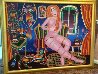 Woman In A Blue Room 1993 38x52 Original Painting by Yuri Gorbachev - 1 Woman In A Blue Room 1993 38x52 Original Painting by Yuri Gorbachev - 1