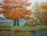 By the Red Tree 2011 40x52  Huge Original Painting by Evgeni Gordiets - 0