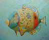Fish With Flowers 2019 24x30 Original Painting by Evgeni Gordiets - 0