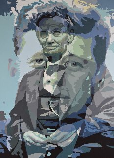 Anathema: JFK and Lincoln, Painting 10 2018 61x43 Original Painting - Gordon Carter Anathema: JFK and Lincoln, Painting 10 2018 61x43 Original Painting - Gordon Carter