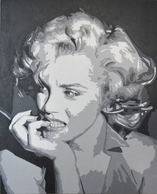 Icons of the 20th Century, Marilyn Monroe 2019 20x17 Original Painting by Gordon Carter