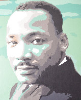 Icons of the 20th Century, Martin Luther King Jr. 2019 20x17 Original Painting by Gordon Carter - 0