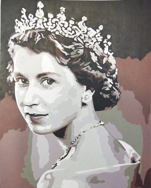 Icons of the 20th Century: Queen Elizabeth II 2019 20x17 Original Painting by Gordon Carter