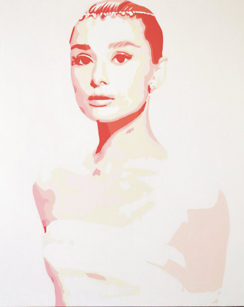 Audrey Hepburn 2019 21x17 Original Painting by Gordon Carter