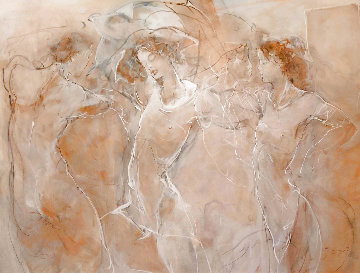 Dance 3038 72x96 - Huge - Mural Size Original Painting - Jurgen Gorg