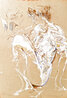 Meditation 1996 Drawing - Huge Drawing by Jurgen Gorg - 0