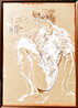 Meditation 1996 Drawing - Huge Drawing by Jurgen Gorg - 1