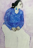 Young Mother Watching 1984 35x41 Original Painting by R.C. Gorman - 0