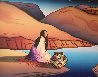 Triptych; Waterfall, Canyon Woman, Woman At the Lake 1989 Limited Edition Print by R.C. Gorman - 1 Triptych; Waterfall, Canyon Woman, Woman At the Lake 1989 Limited Edition Print by R.C. Gorman - 1