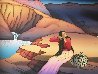 Triptych; Waterfall, Canyon Woman, Woman At the Lake 1989 Limited Edition Print by R.C. Gorman - 2 Triptych; Waterfall, Canyon Woman, Woman At the Lake 1989 Limited Edition Print by R.C. Gorman - 2