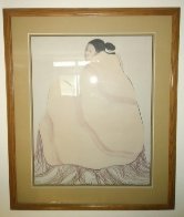 Lady in a Yellow Blanket 1977 Limited Edition Print by R.C. Gorman - 1 Lady in a Yellow Blanket 1977 Limited Edition Print by R.C. Gorman - 1